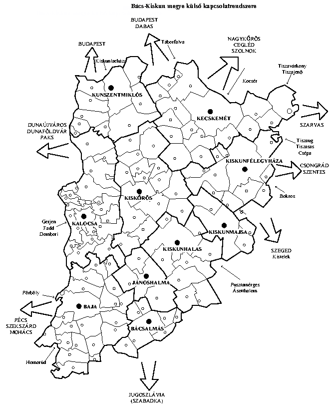 Bcs-Kiskun megye kls kapcsolatrendszere